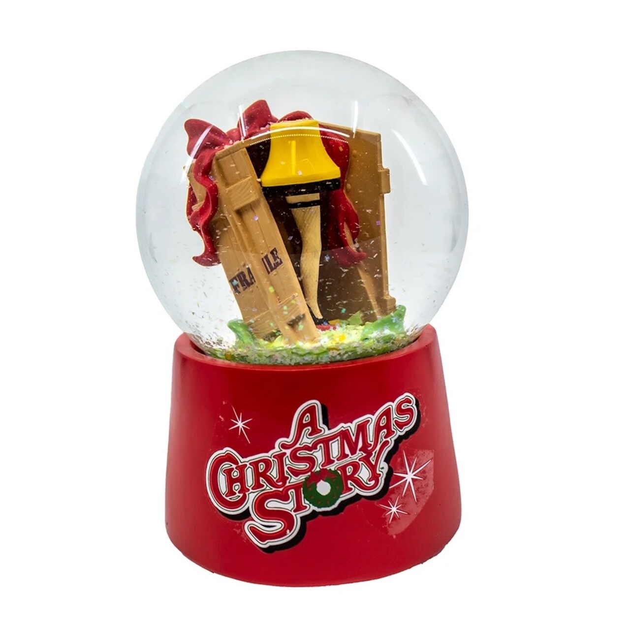 KSA 7.75" A Christmas Story Leg Lamp Musical Christmas Snow Globe